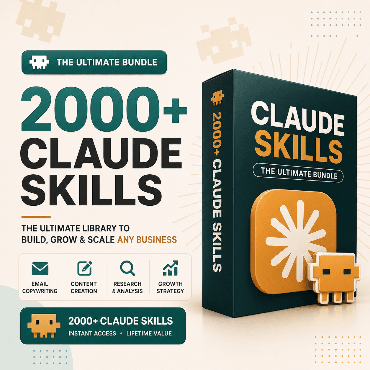 The Ultimate Claude Bundle — 2,000+ skills, agents, projects, Claude Studio, and AI Influencer Maker